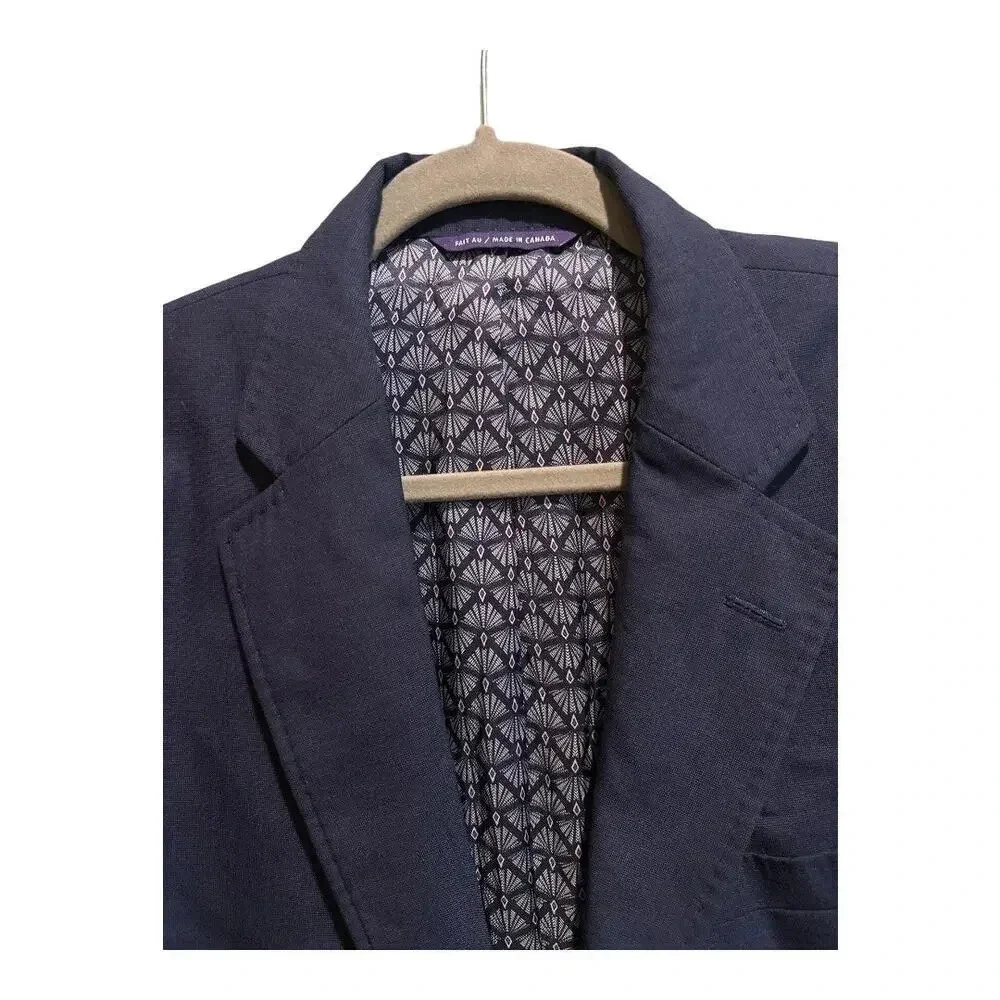 NWOT Ted Baker‎ London Endurance Blazer In Navy Size 44R